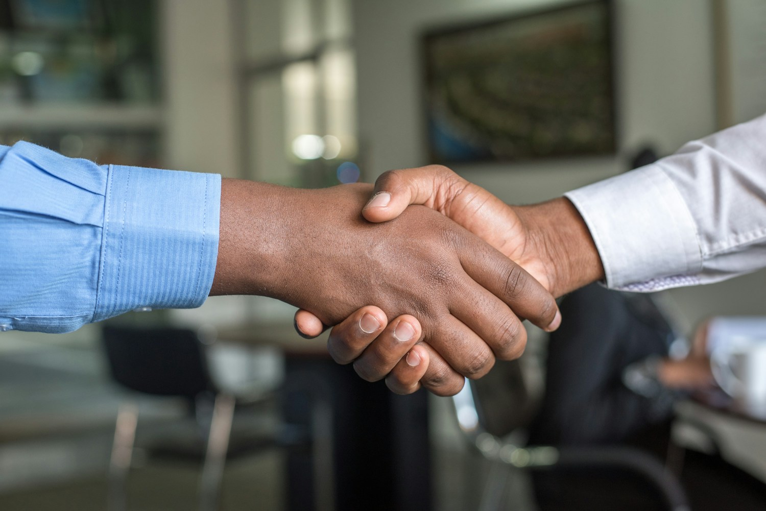 Incontro commerciale e collaborazione
